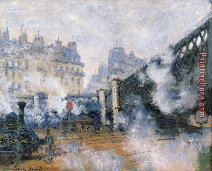 Claude Monet The Pont de lEurope Gare Saint Lazare